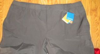 Mens 50x34 4X Columbia Crested Butte Convertible Omni Wick Gray Pants