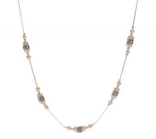 Or Paz Sterling Pink Cultured Pearl 18 Station Necklace —
