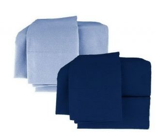 Northern Nights Set of 2 100% Cotton Full Flannel Sheet Sets