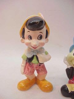 Vintage Disney Figurines Pinocchio Jiminy Cricket Lot 2