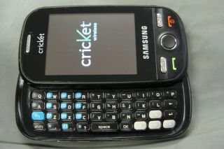Cricket Samsung R631 Cell Phone Messager Touch Screen QWERTY Black