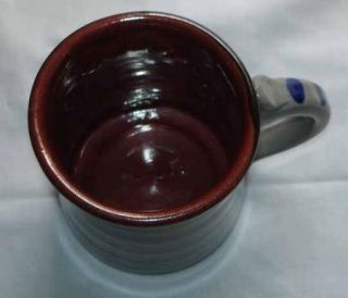 Vintage Crock Stoneware Blue Cranberry Twp PA Mug