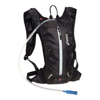New Asics Lightweight Trail Running Backpack Water Sports Bag Black