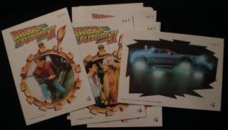 back to the future ii trading sticker set
