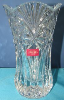Cristal DArques Vase Vincennes Pattern 6 1 2 Tall