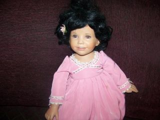 CRISTINA COLLECTOR LIFELIKE PORCELAIN DOLL 16 BY KELLY RUBERT (FOR
