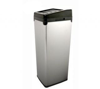 14 Gal Space Saving Touchless Trash Can SX   Stainless Steel