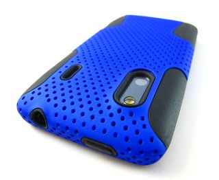  Mesh Hard Soft Combo Case Cover HTC EVO Design 4G Hero s Phone