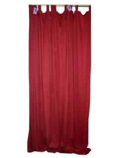 Panel India Sari Curtains Red Window Covering Curtain Drapes Tap Top