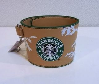 Starbucks Japan Promo Coffee Cup Leather Like Sleeve