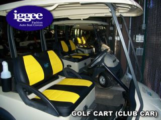 Club Car Golf Cart s Leather Custom Fit Seat Cover