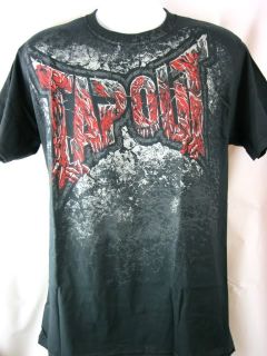 Tapout Night Creeps Authentic Black T Shirt New