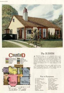1927 Floor Plan Image of A French Cottage Home Design