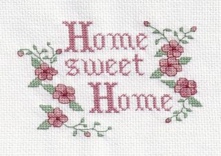  Completed Cross Stitch Home Sweet Home