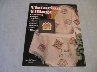 VICTORIAN VILLAGE COUNTED CROSS STITCH LEAFLET 12 Charming Shops to
