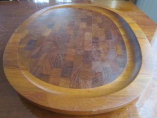  Dansk IHQ Quistgaard Lge 21 Teak Tray Cutting Carving Board Oval NR