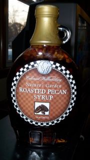 Colonial Williamsburg Natural Garden Roasted Pecan Syrup NEW Bottle 12