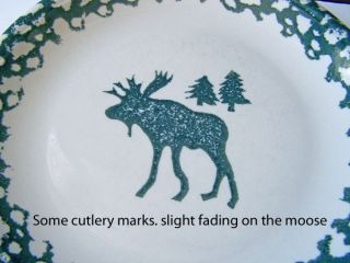 Folk Craft Tienshan Moose Country Dinnerware Set of 4 Plates Bowls