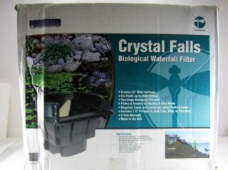 New Pondbuilder Crystal Falls Biological Waterfall Filter 20 Wide