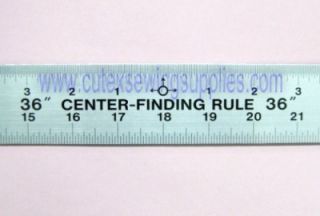 36 Center Finding Aluminum Ruler 36 x 1 3 4 Rule