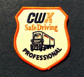 CWX Safe Driving Professional, trucking, transportation, patch