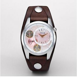 Band Twist Automatic MOP Crystal Dial Womens Watch ME1064