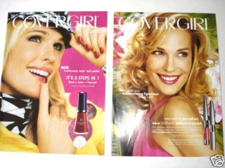 2004 2005 Orig Molly Sims CoverGirl Mag Ad Lot of 2