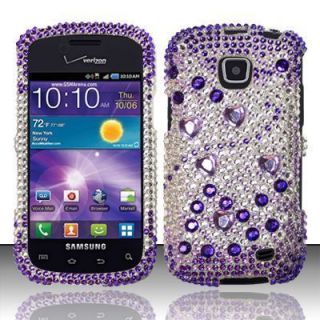  Proclaim Crystal Diamond Bling Case Phone Cover Purple Silver