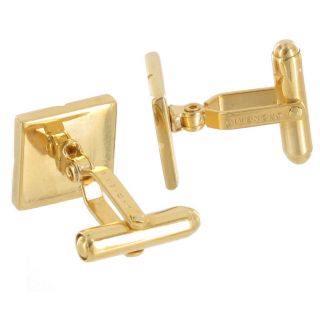 Givenchy Cufflinks Mens Jewelry Square Gold Plated Cuff Links