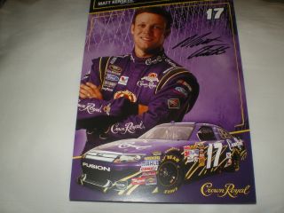  2011 #17 Matt Kenseth CROWN ROYAL NASCAR Sprint Cup Racing Postcard
