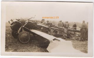 30s Photo Vintage PLANE CRASH Wreck Airplane Waukesha? WI Airport