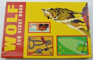 Vintage Boy Scouts of America Wolf Cub Scout Book 1970 Collectible