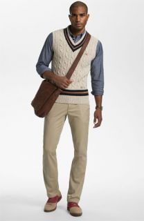 Fred Perry Sweater Vest, Sport Shirt, & AG Jeans Chinos