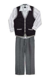 Ike Behar Shirt, Sweater Vest & Pants (Toddler)