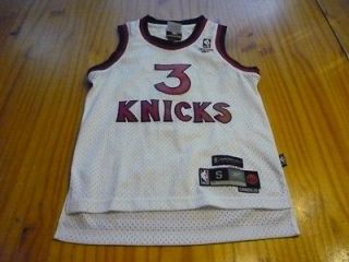 New York Knicks Marbury sewn youth basketball jersey size S small
