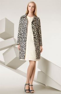 Chloé Woven Shift Dress & Leopard Print Coat