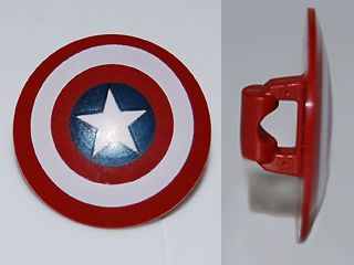 LEGO   Minifig, Shield Rounded with Bullseye with Star Pattern