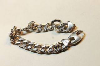 Vintage Sterling Silver Bracelet nice heavy links 925 mark
