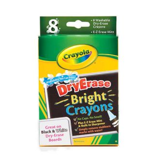 Crayola Dry Erase Bright Crayons 8 Pack