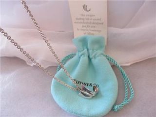 vintage tiffany co wave sterling silver necklace
