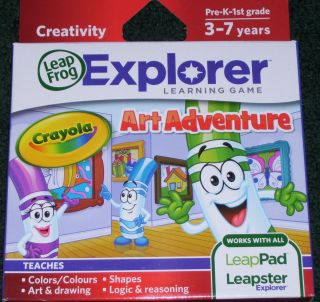 LeapFrog Leapster LEAPPAD Explorer Game CRAYOLA ART ADVENTURE