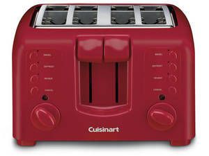 Cuisinart 4 Slice Compact Toaster Red