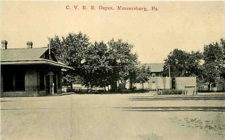 Mercersburg Pennsylvania 1912 Cumberland Valley Railroad Depot Vintage