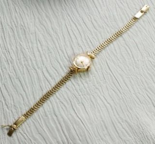 18KT Ladies Rodania WristwatchBand 14 KT 17Jewel Movement