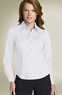 Foxcroft Fitted Stretch Cotton Shirt (Petite)
