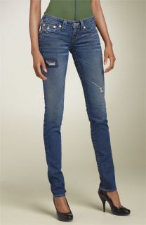 True Religion Brand Jeans Julie Distressed Skinny Stretch Jeans (Panhandler Wash)