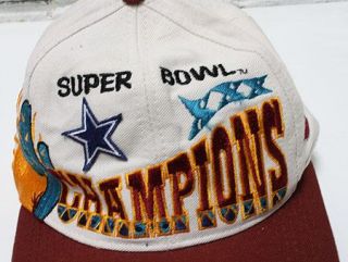  Logo Athletic Super Bowl XXX Snapback Hat Champs Dallas Cowboâys