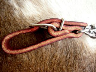 Latigo Leather Curb Straps Steel Chains Horse Tack Cowboy Ranch Rodeo
