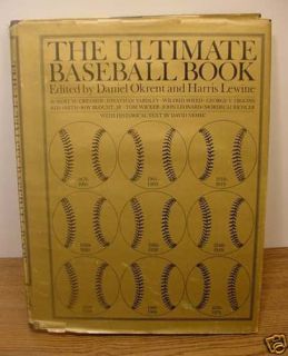 The Ultimate Baseball Book Okrent Lewine 1979 0395282209