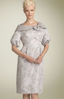 Cachet Metallic Brocade Dress with Bolero Jacket